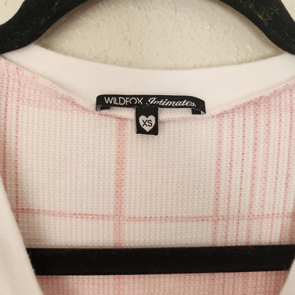 Wildfox Intimates Plaid Romper Pajama Suit Holiday Festive Christmas XS - Picture 6 of 9